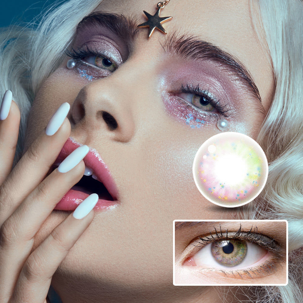 Summer Flower Pink Violet | Moxielens Aurora Veil Colored Contacts