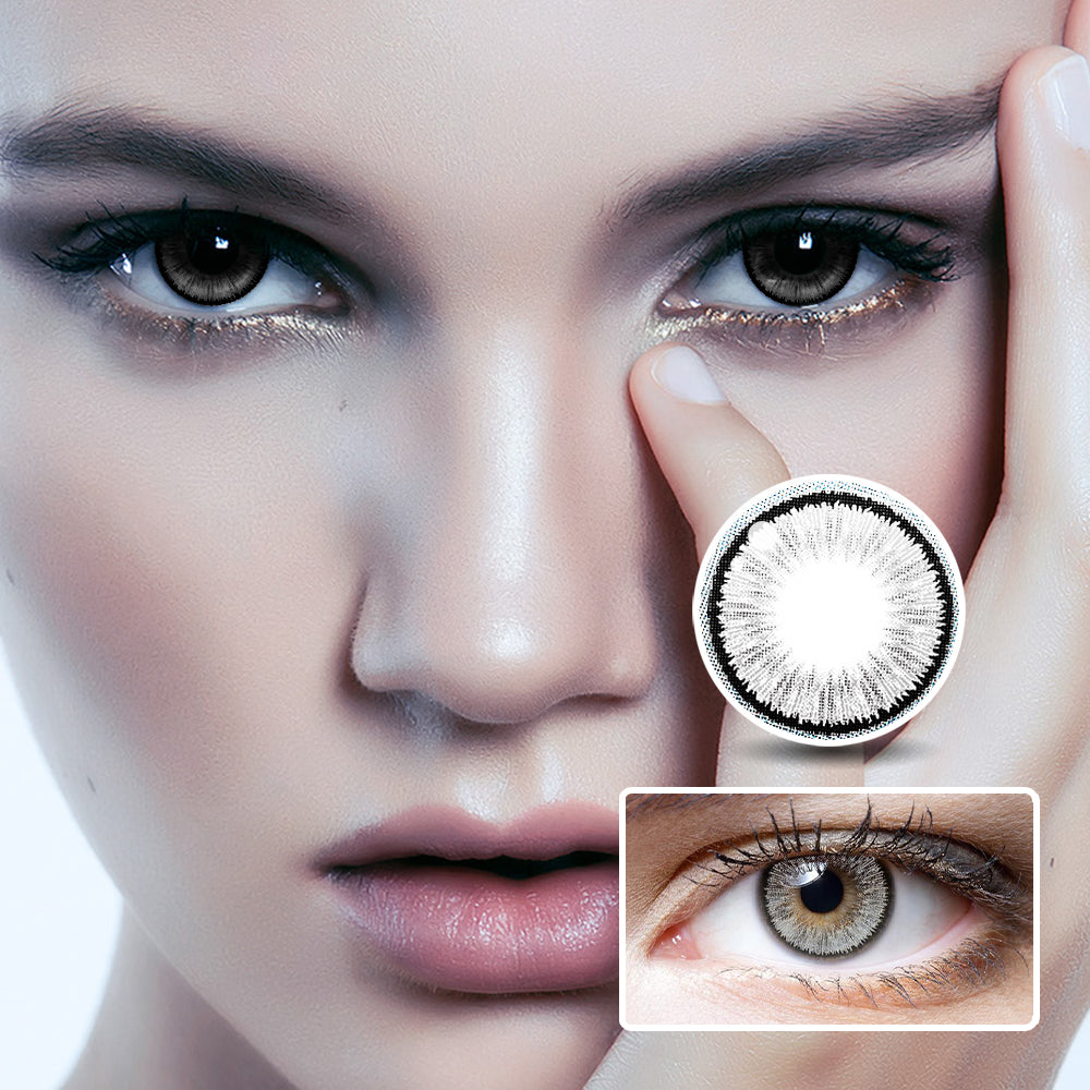 Summer Fluorescent Grey | Moxielens Moonlight Colored Contacts