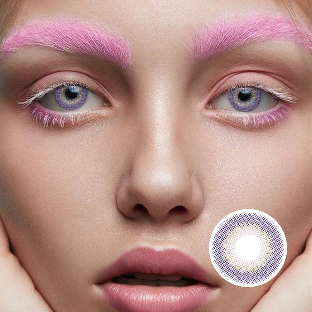 Moon Rabbit Pink Purple | Moxielens Aurora Veil Colored Contacts