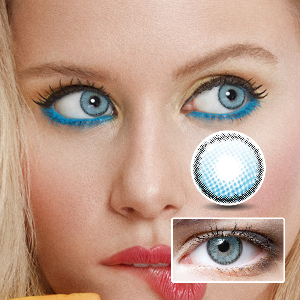 LI Misty Blue | Moxielens Ocean Mist Colored Contacts