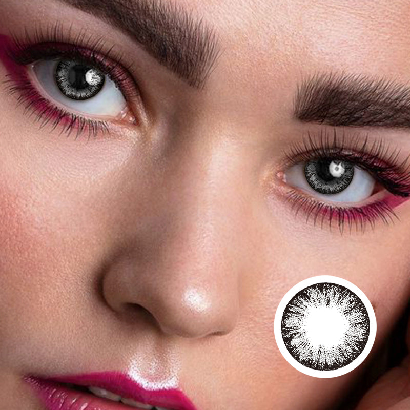Ice Black | Moxielens Midnight Edge Colored Contacts