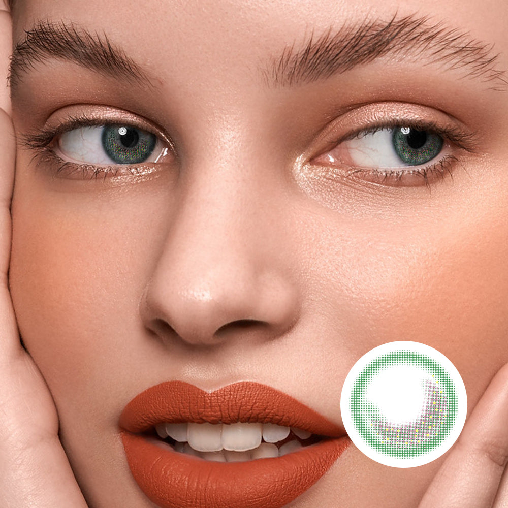 Kino Green | Moxielens Botanical Haze Colored Contacts