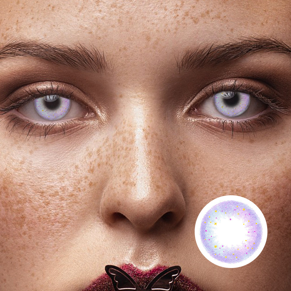 Starry Star Purple | Moxielens Aurora Veil Colored Contacts