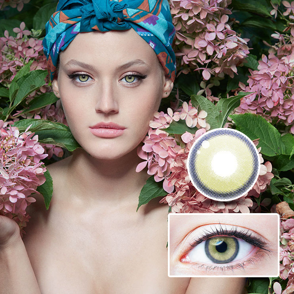Green Grapes | Moxielens Botanical Haze Colored Contacts