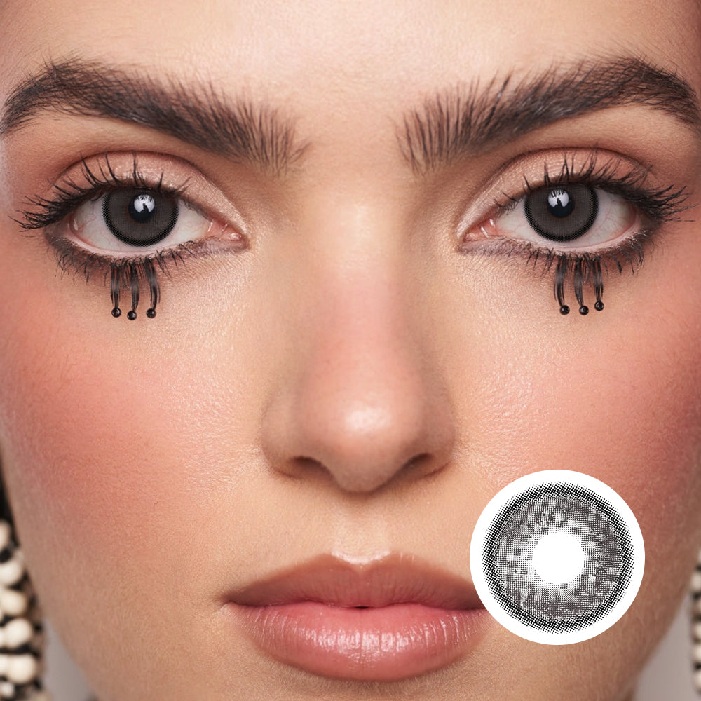 Carbon Black | Moxielens Midnight Edge Colored Contacts