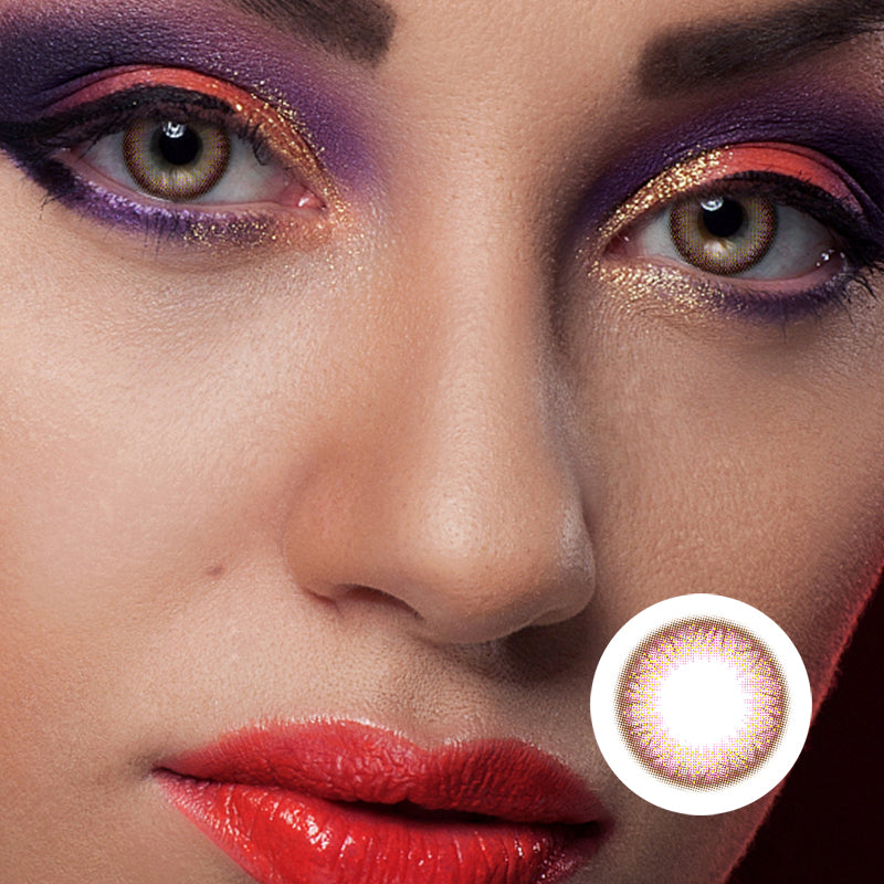 Mermaid Ji 2ND Generation Pink Purple | Moxielens Aurora Veil Colored Contacts