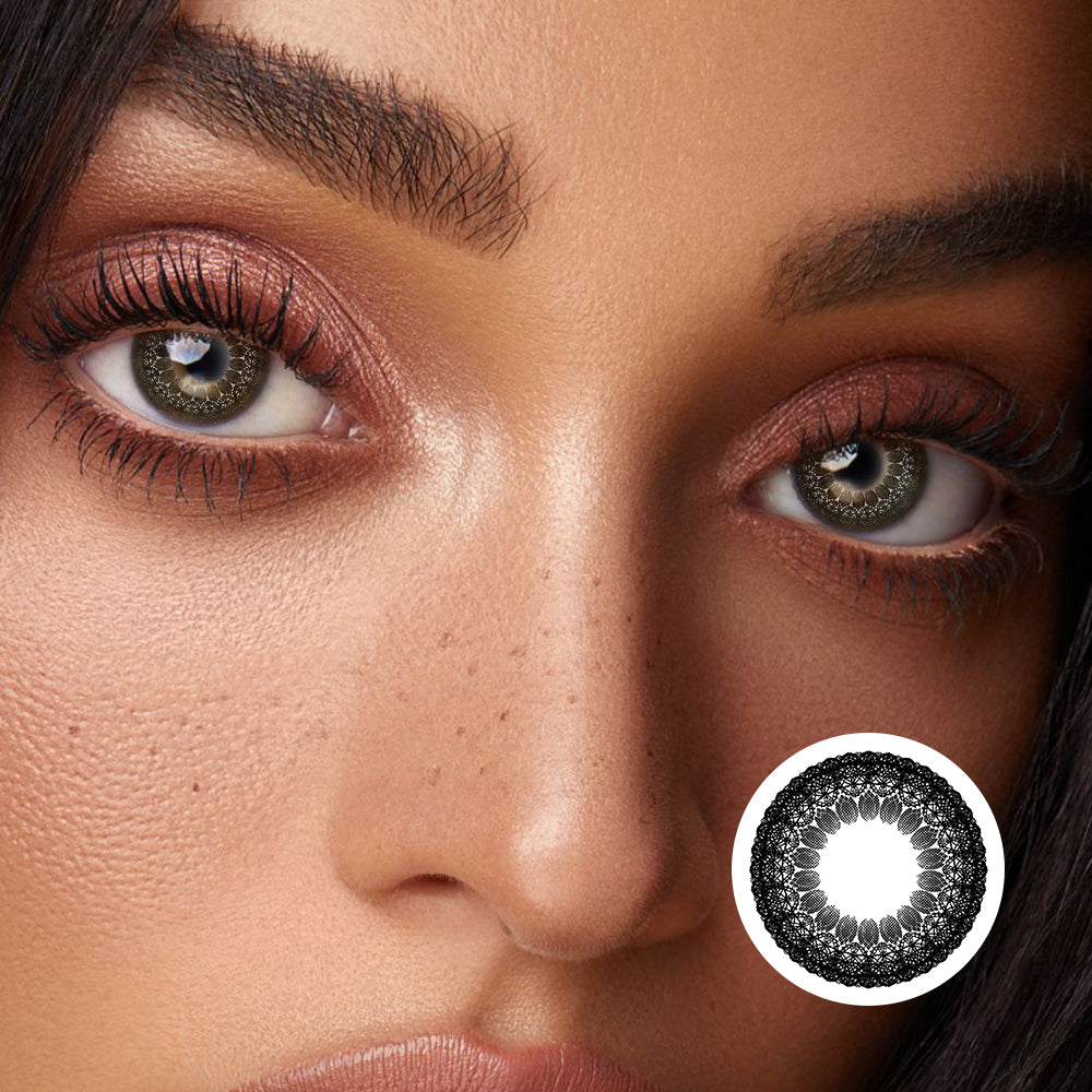 Lace Black | Moxielens Midnight Edge Colored Contacts