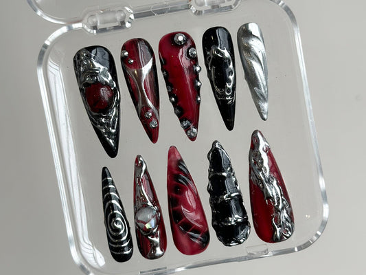 上品 蓮の花 ネイルチップ|WG23