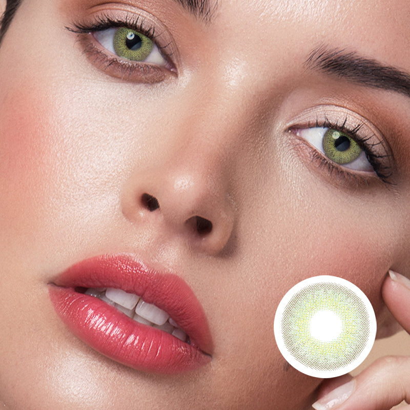 Little Wild Cat Green | Moxielens Botanical Haze Colored Contacts