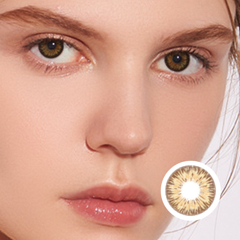 Oversized Barbie Brown | Moxielens Earth Glow Colored Contacts
