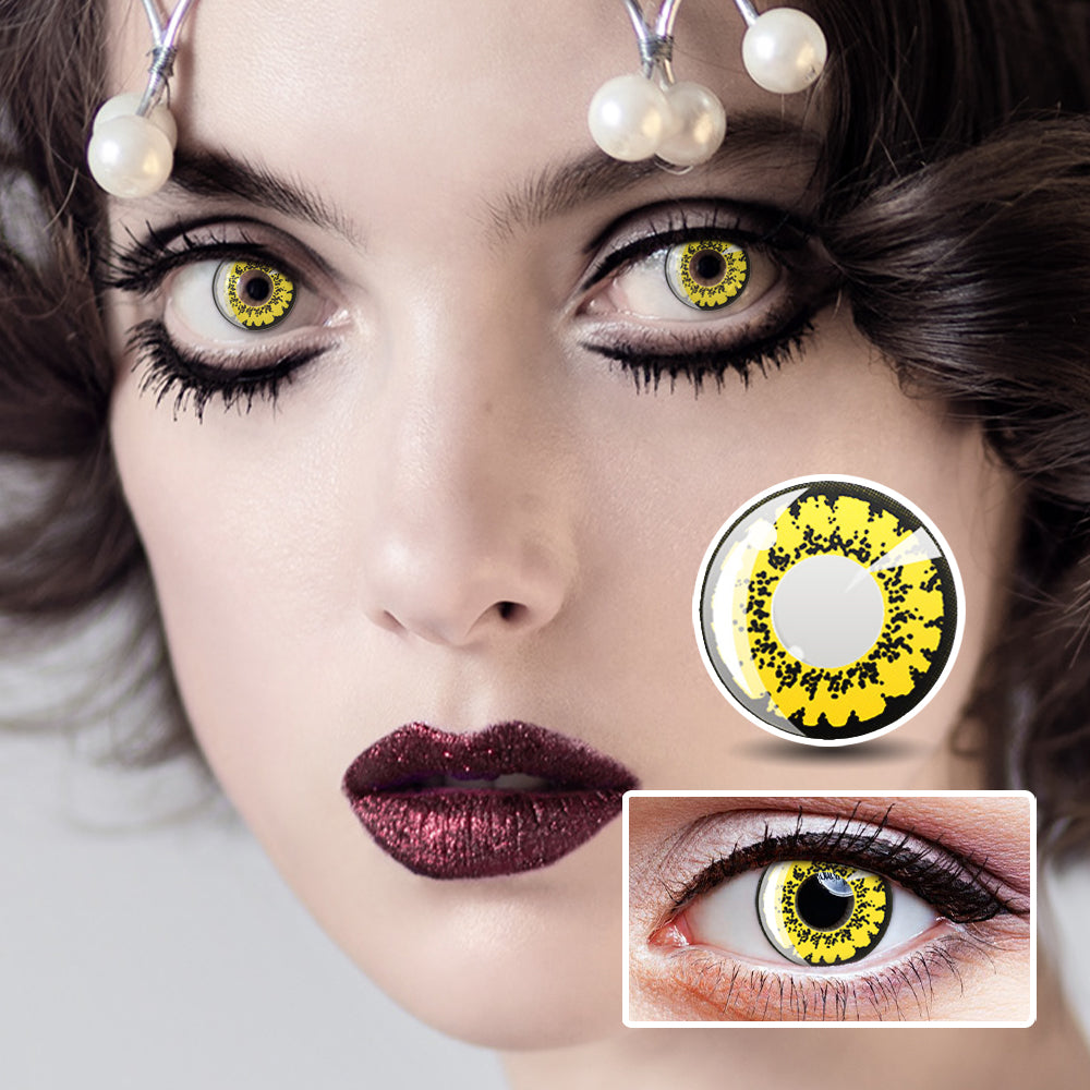 Yellow Poppy | Moxielens Fantasy FX Colored Contacts
