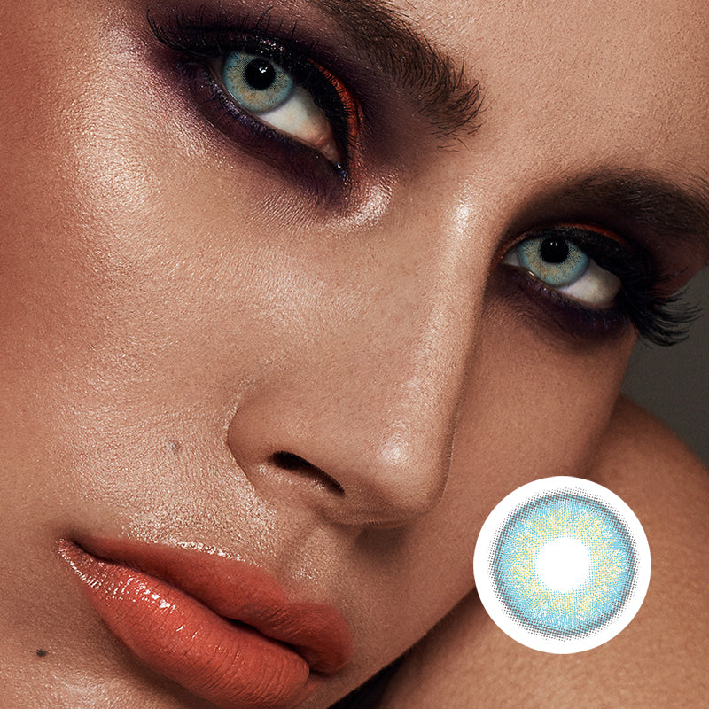 Russian Girl Blue | Moxielens Ocean Mist Colored Contacts