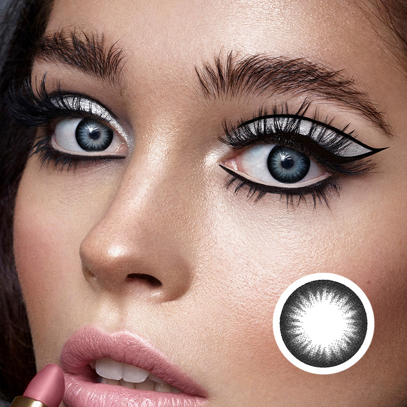 Donuts Black | Moxielens Midnight Edge Colored Contacts