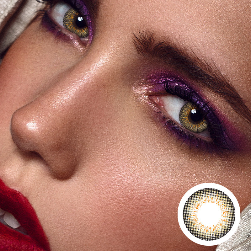 Puff Brown | Moxielens Earth Glow Colored Contacts