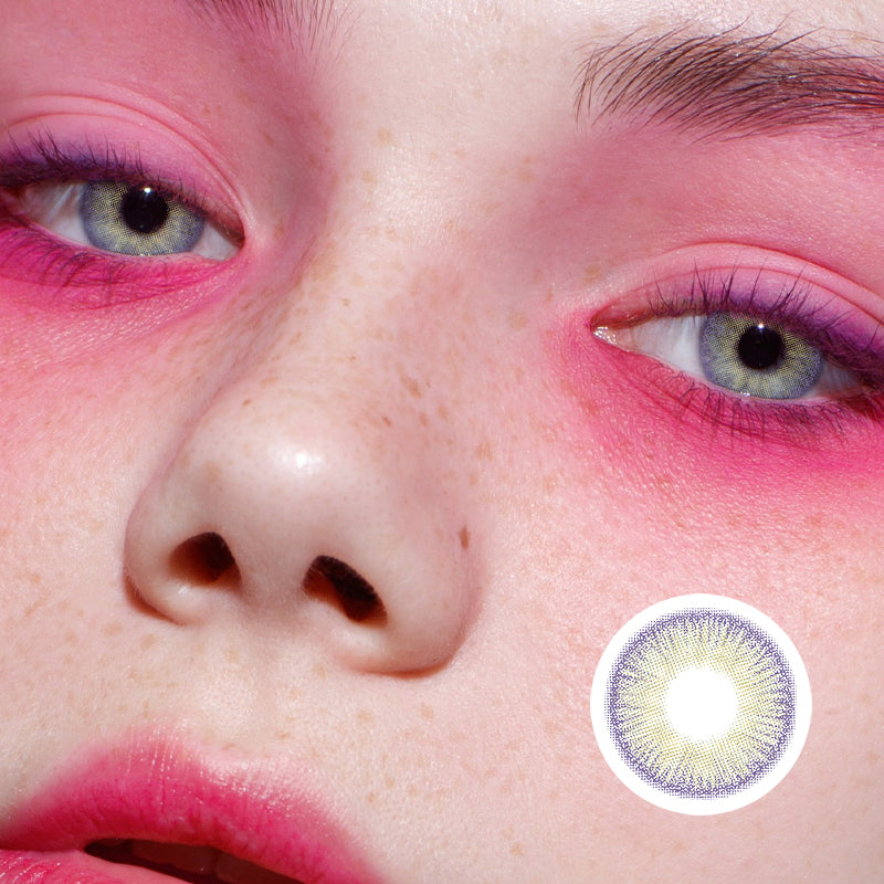 Small Pineapple Green | Moxielens Botanical Haze Colored Contacts