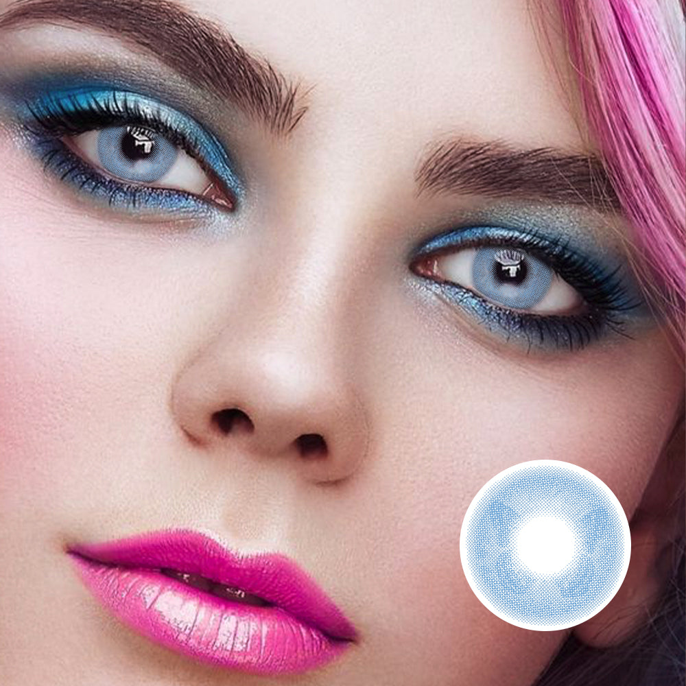 Hidden Butterfly Blue | Moxielens Ocean Mist Colored Contacts