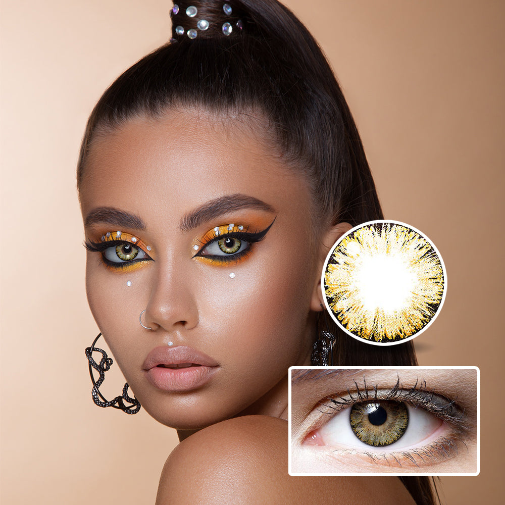 Ice Flower Brown | Moxielens Earth Glow Colored Contacts