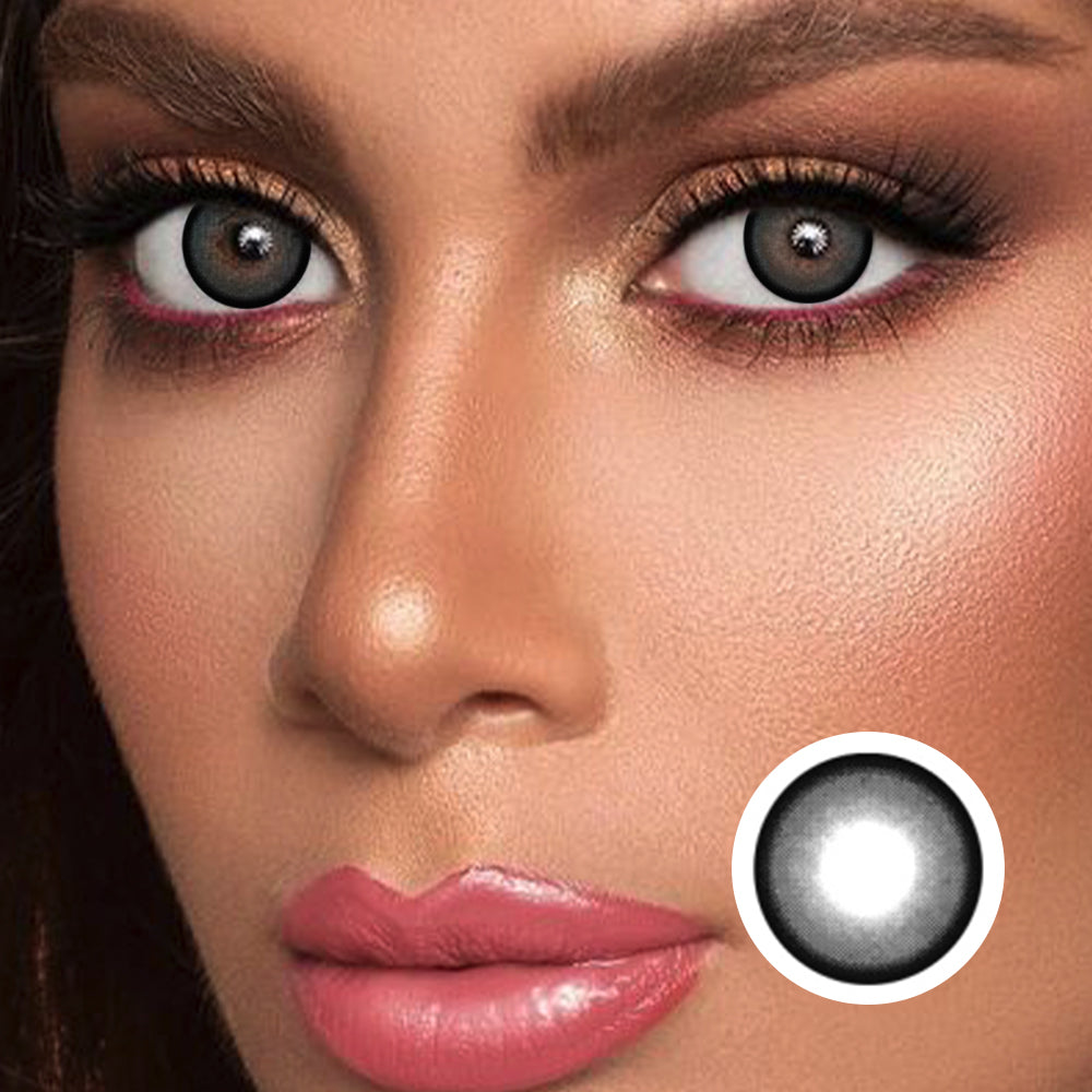 Roman Sweetheart Black | Moxielens Midnight Edge Colored Contacts