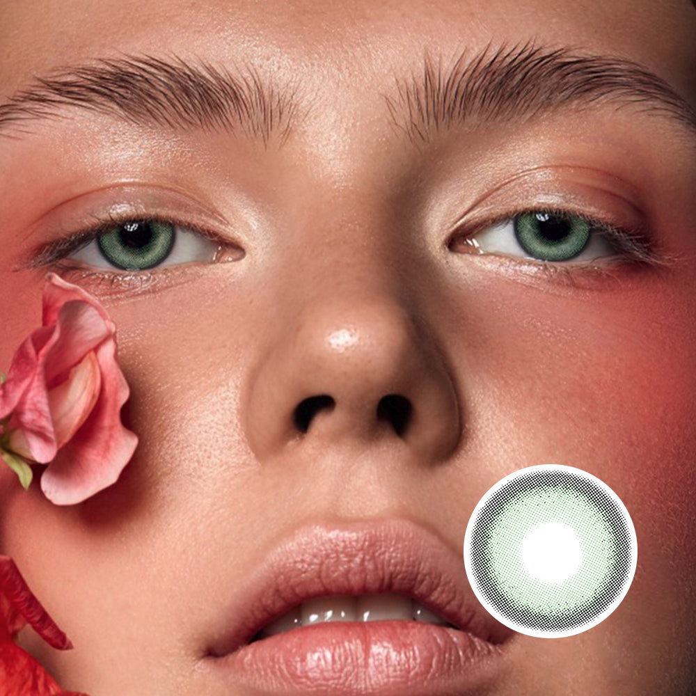Fujino Green | Moxielens Botanical Haze Colored Contacts