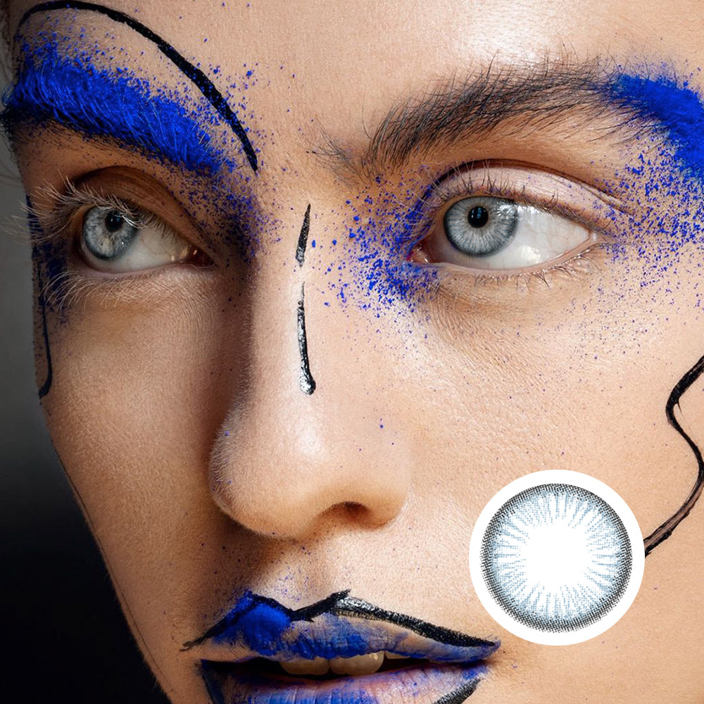 Blue Cheese-Grey | Moxielens Moonlight Colored Contacts