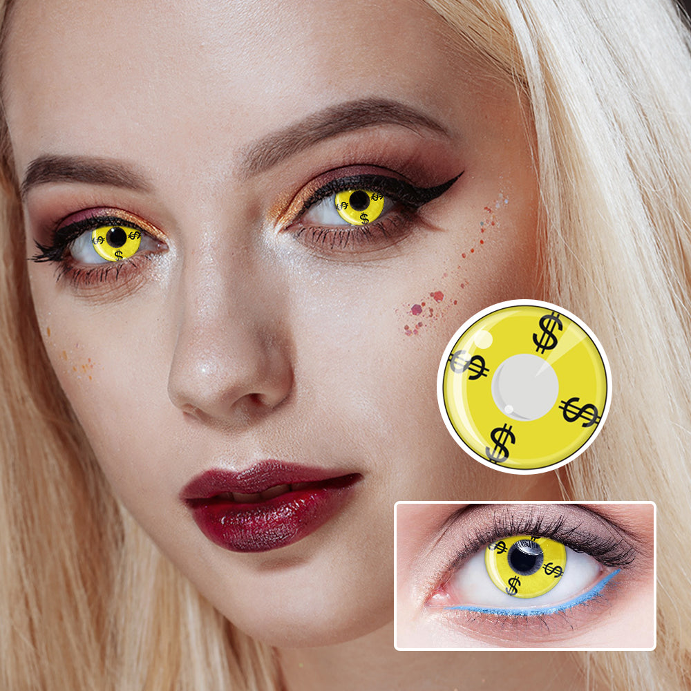 Yellow Dollar | Moxielens Fantasy FX Colored Contacts