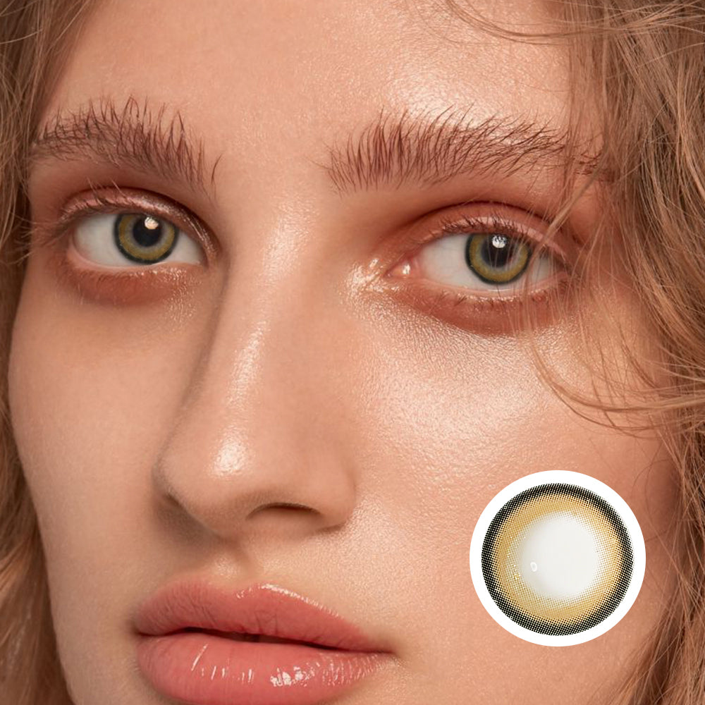 Gold Dust Scented Honey-Brown | Moxielens Earth Glow Colored Contacts