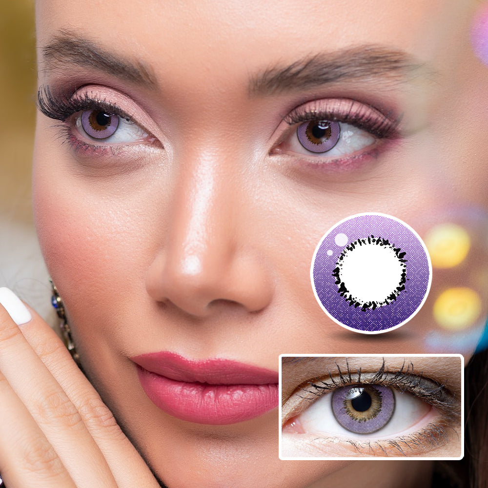 Harajuku Storm Purple | Moxielens Aurora Veil Colored Contacts