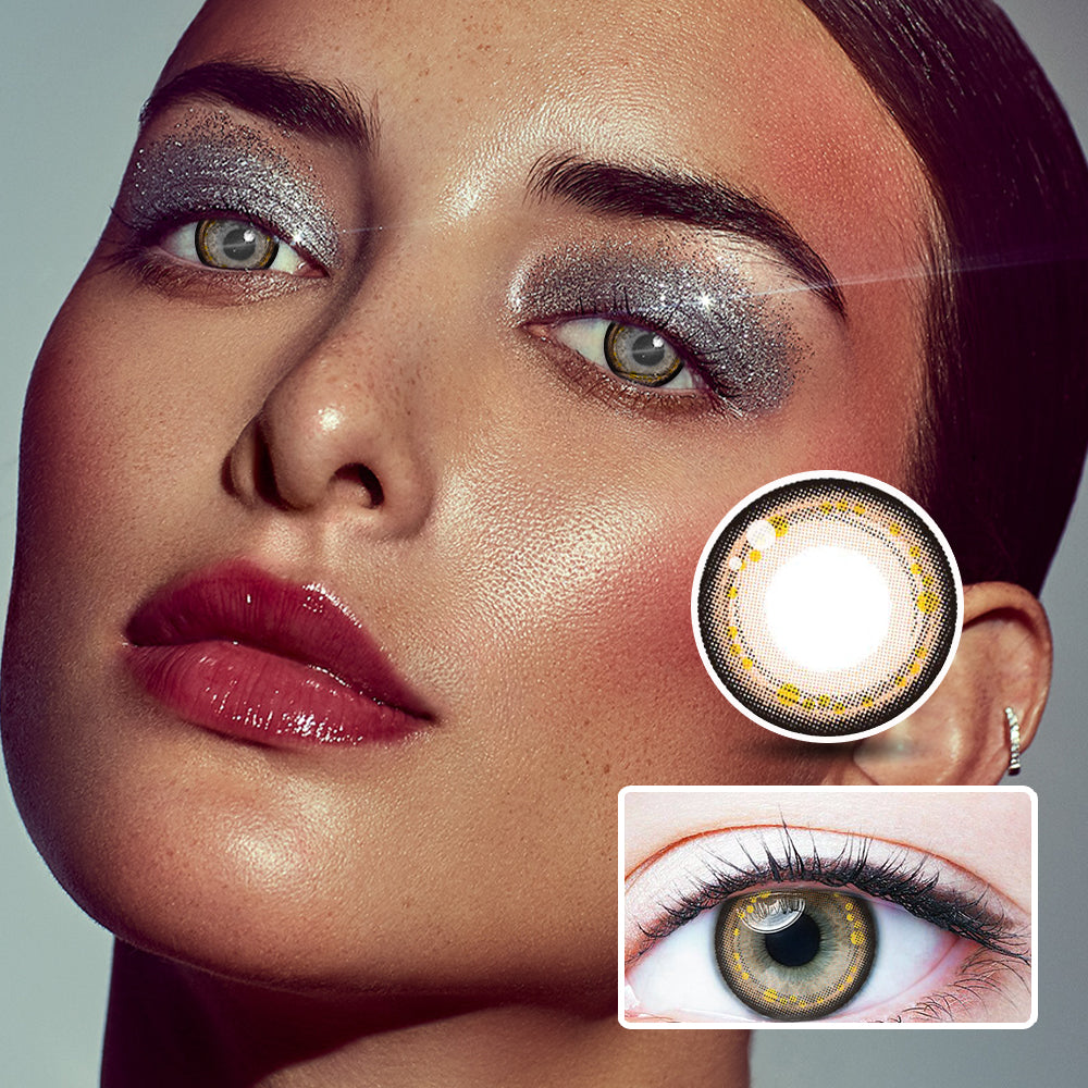 Star Ring Red Brown | Moxielens Fantasy FX Colored Contacts