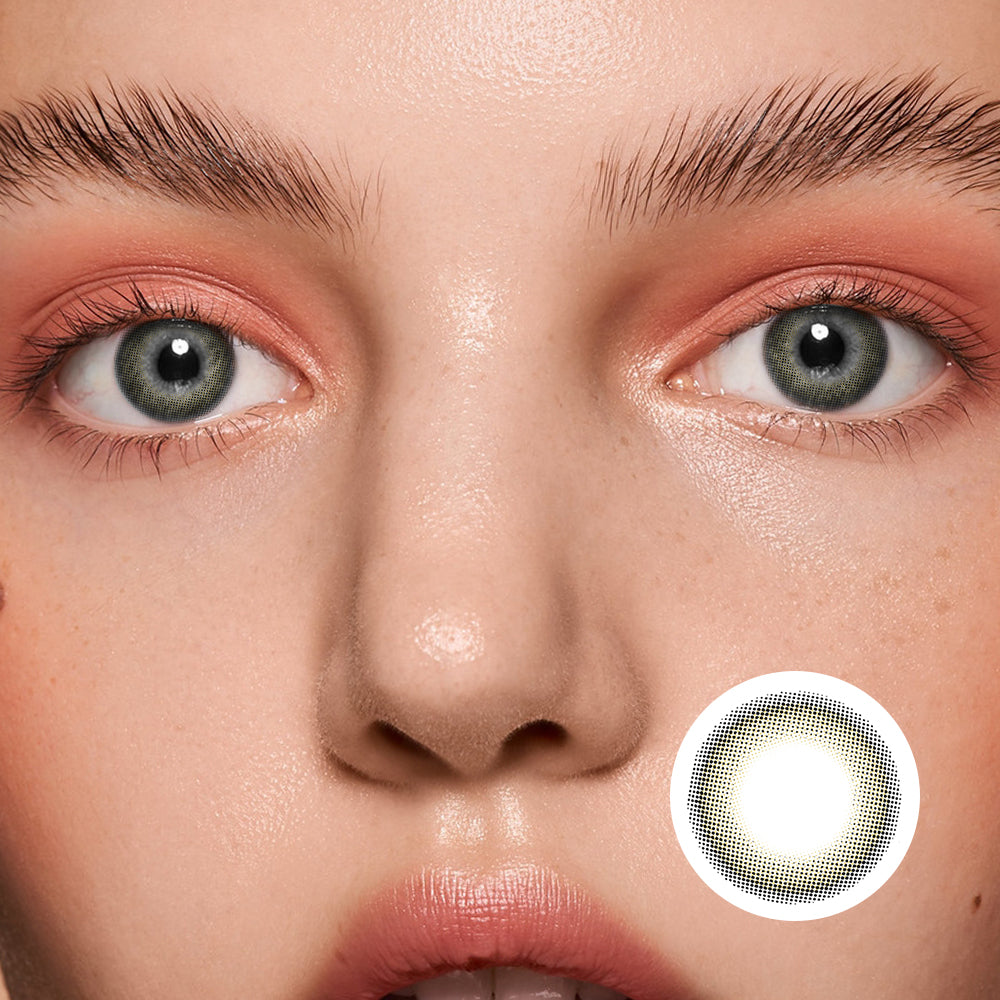Flower House Girl Brown | Moxielens Earth Glow Colored Contacts