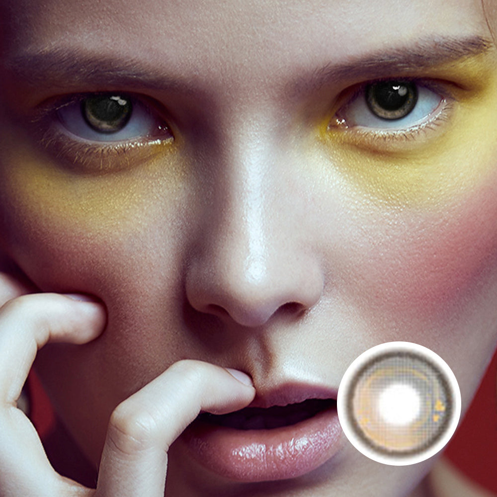 Saturn Black Brown | Moxielens Earth Glow Colored Contacts