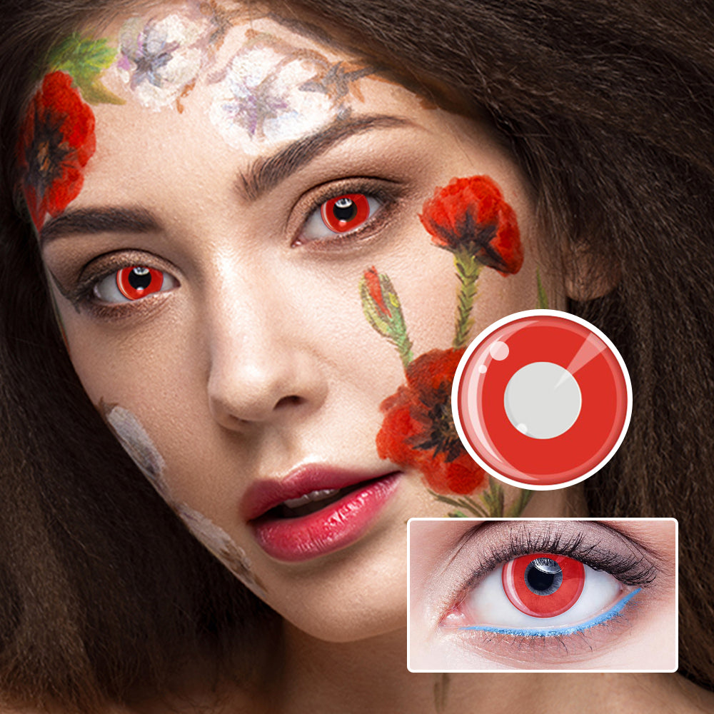 Pure Red Flake | Moxielens Fantasy FX Colored Contacts