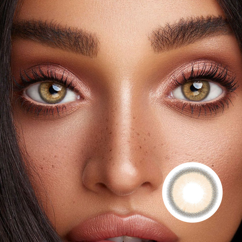 Miki Almond Brown | Moxielens Earth Glow Colored Contacts