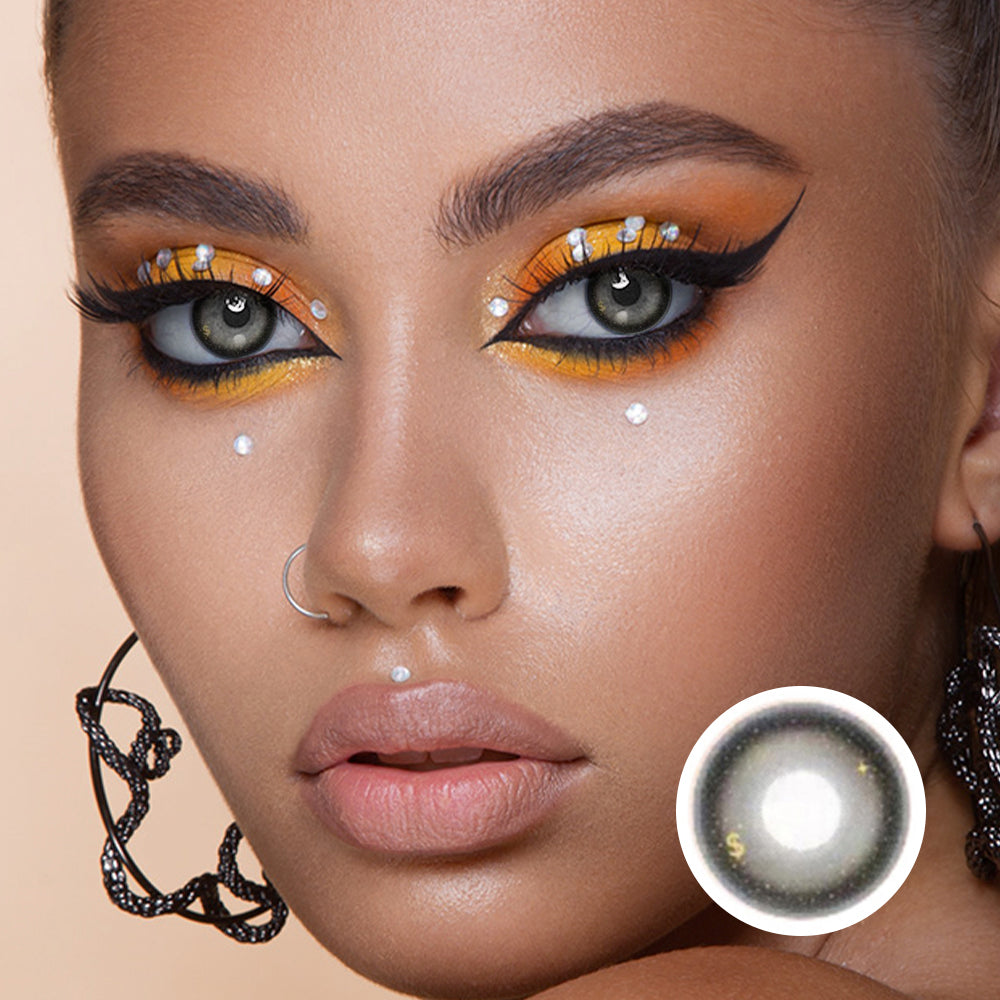 Xiao Cai Fan Black | Moxielens Midnight Edge Colored Contacts