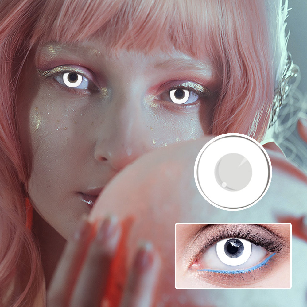 Pure White Film | Moxielens Fantasy FX Colored Contacts
