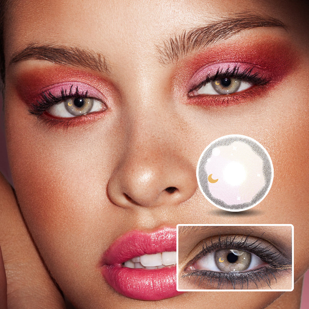 Star Moon Pink | Moxielens Rosy Bloom Colored Contacts