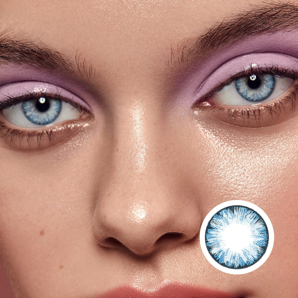 Big Eyes Girl Blue | Moxielens Ocean Mist Colored Contacts
