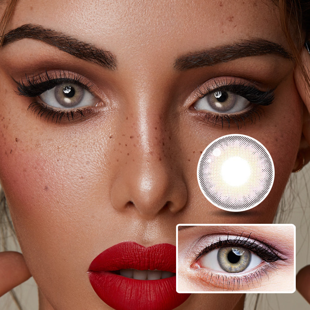 Angela Powder | Moxielens Rosy Bloom Colored Contacts