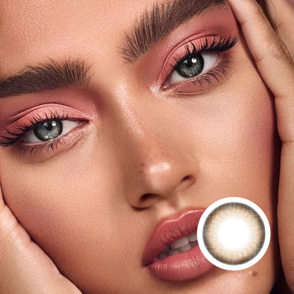 Extra Large Plain Brown | Moxielens Earth Glow Colored Contacts