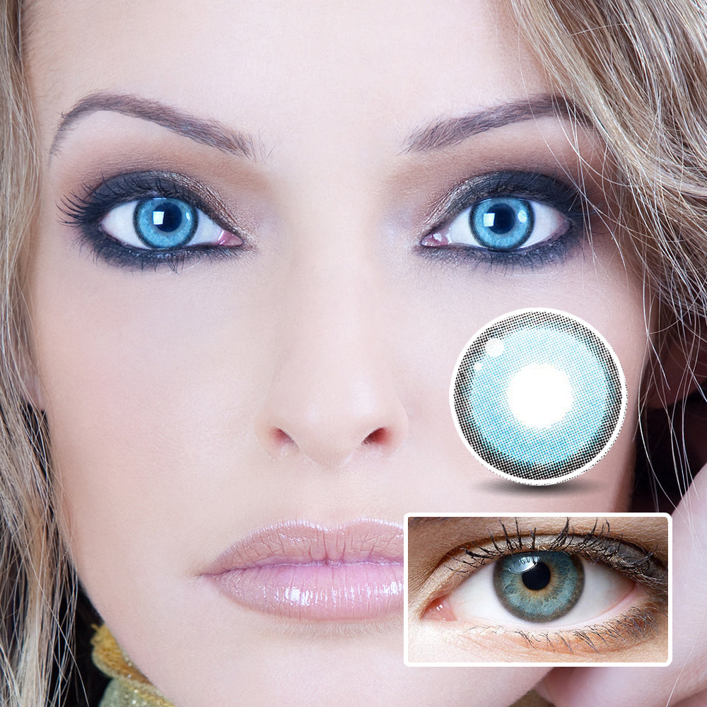 Honey Blue | Moxielens Ocean Mist Colored Contacts