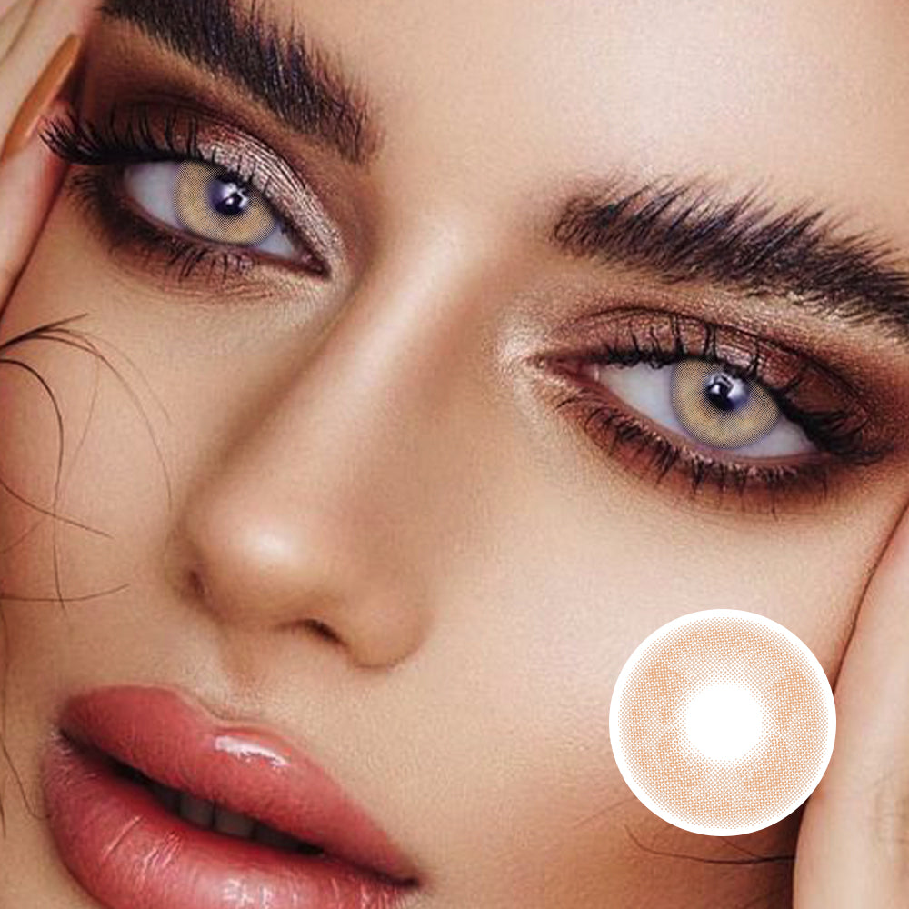 Hidden Butterfly Brown | Moxielens Earth Glow Colored Contacts