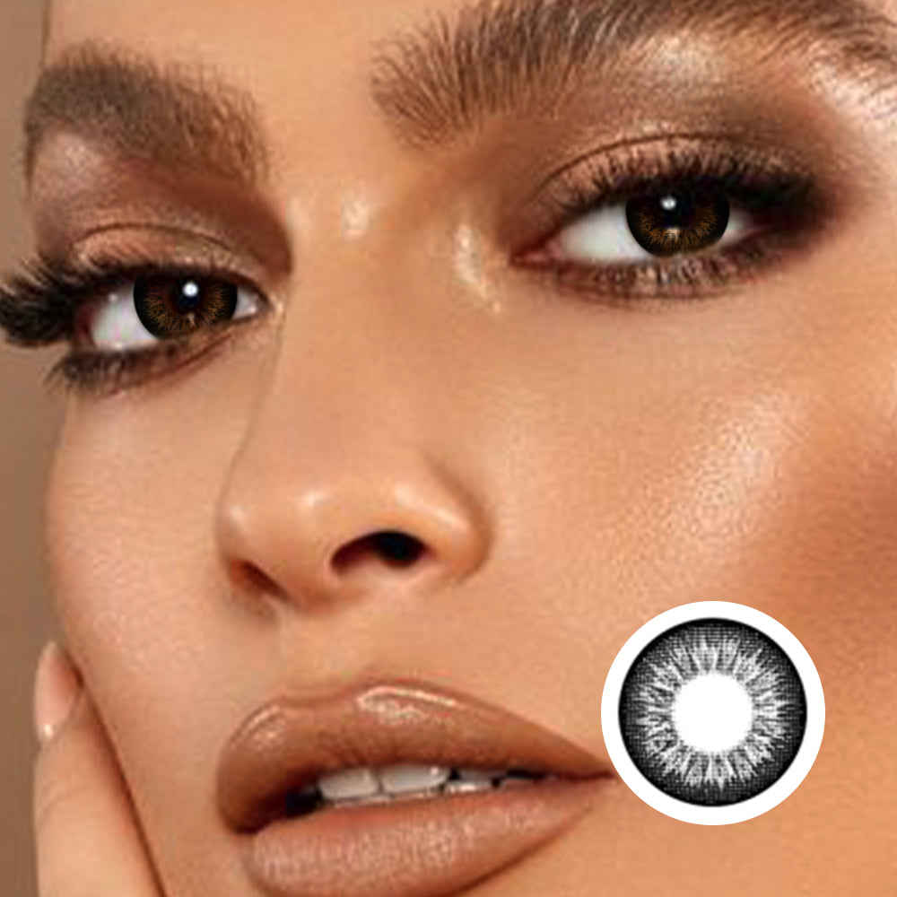 Super Luminous Black | Moxielens Midnight Edge Colored Contacts