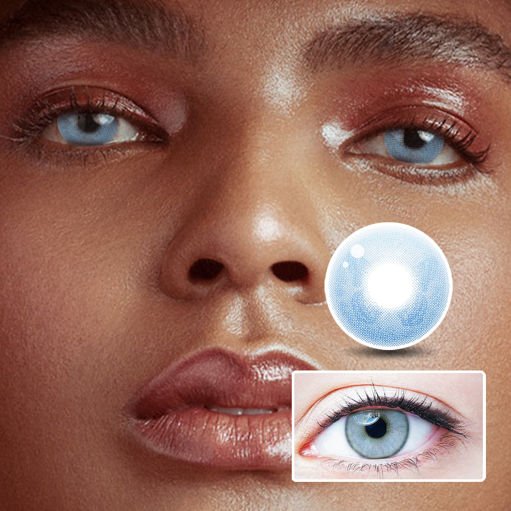 Hidden Butterfly Blue | Moxielens Ocean Mist Colored Contacts
