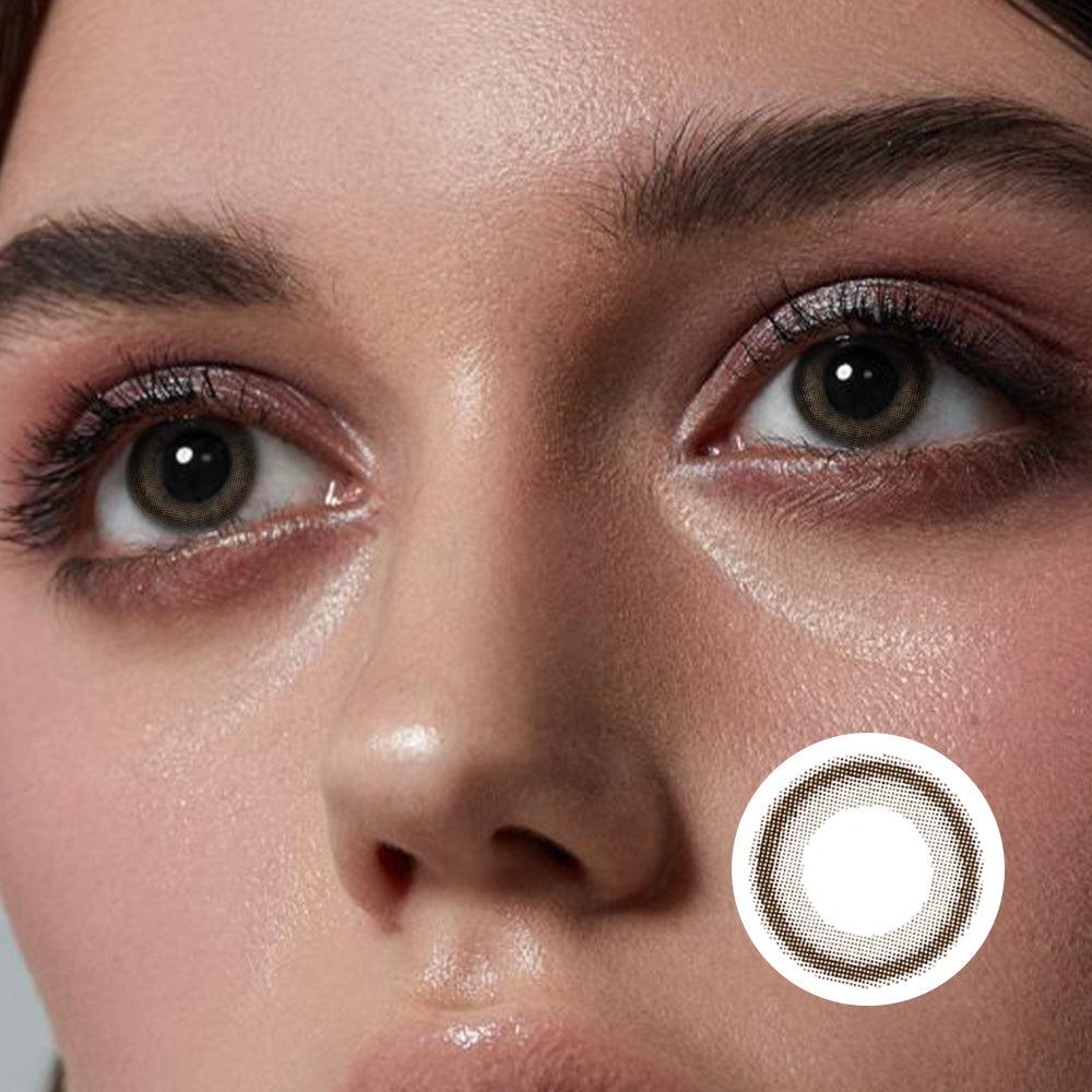 Small Black Ring Curry | Moxielens Midnight Edge Colored Contacts
