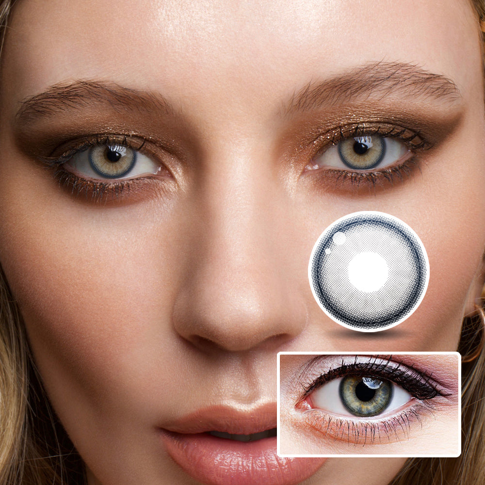 Pear Pear Gray | Moxielens Moonlight Colored Contacts