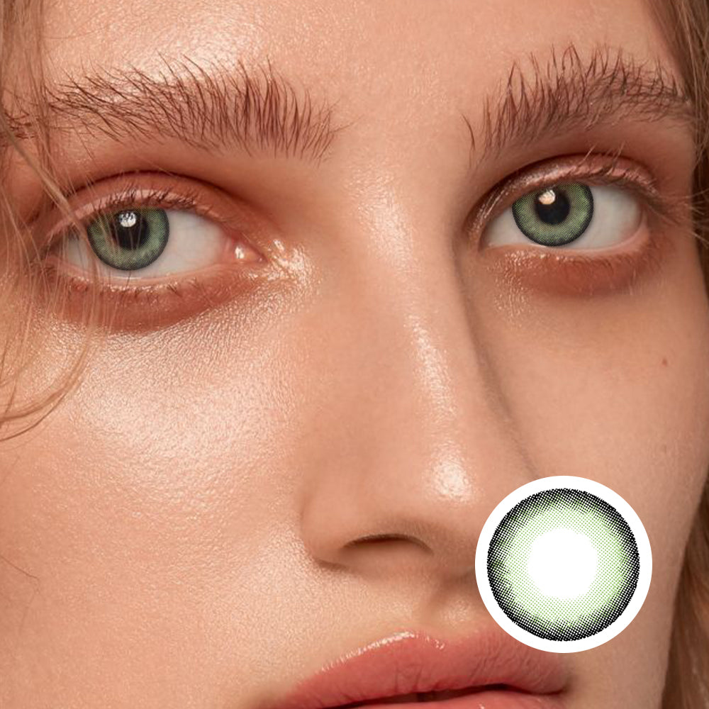Green Leaf Wizard | Moxielens Botanical Haze Colored Contacts
