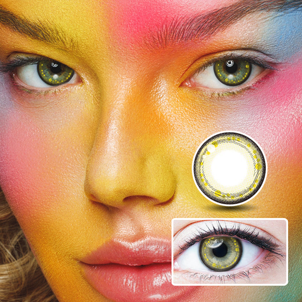 Star Ring Golden Brown | Moxielens Earth Glow Colored Contacts