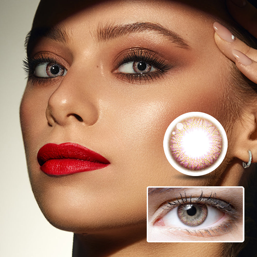 Fish Ji II Pink Purple | Moxielens Aurora Veil Colored Contacts