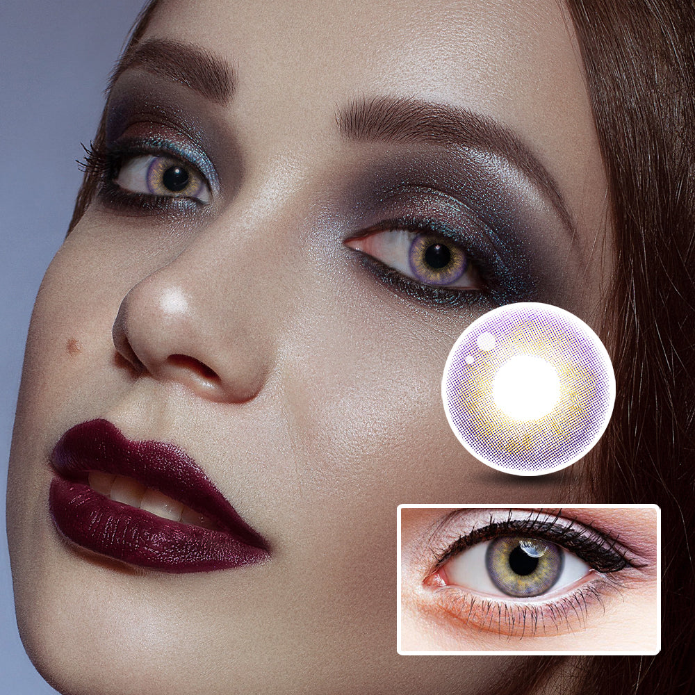 Raspberry Violet | Moxielens Aurora Veil Colored Contacts