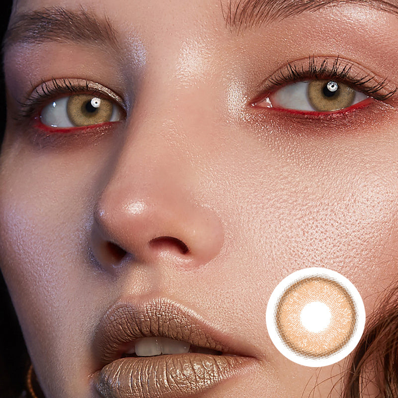 Russian Girl Brown | Moxielens Earth Glow Colored Contacts