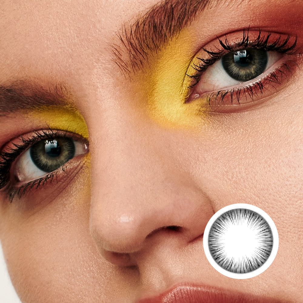 Teenage Black | Moxielens Midnight Edge Colored Contacts